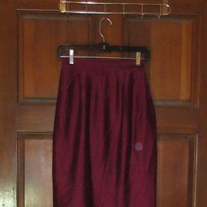 Eggplant Maroon Skirt with a Sheen Size 4